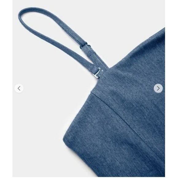 Halara Adjustable & Removable Strap Backless Bodycon Stretchy Denim Mini Medium - Picture 10 of 10